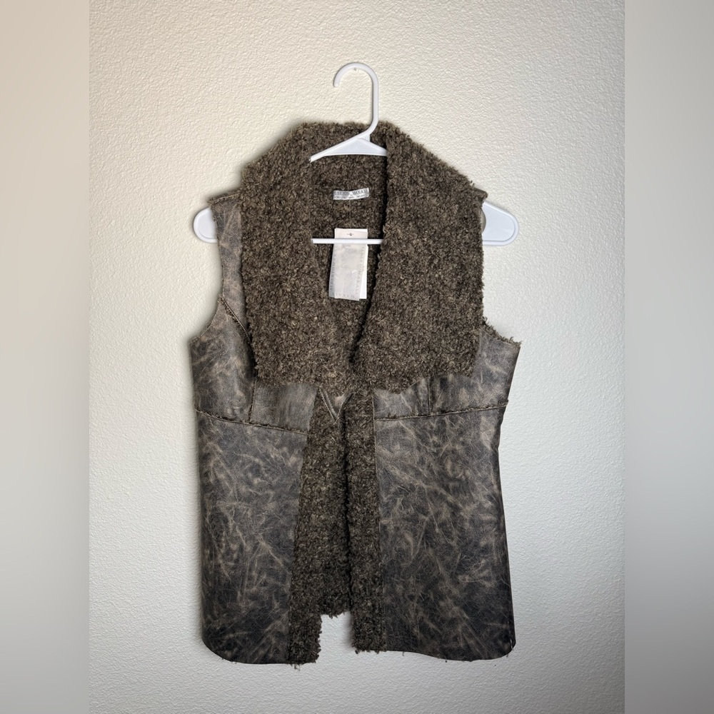 Alberto Makali NWT Olive Green Brownish Y2K Style Vest Women’s Size Medium